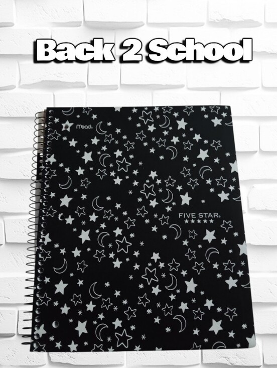 Mead Other - Five-Star 1 Subject Moon & Stars Notebook